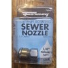 Forney 75142 Pressure Washer Accessories, Sewer Nozzle, Rotating, 1/4-Inch NPT