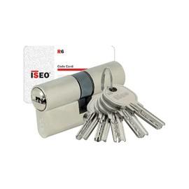 Cylinder ISR6 30x80 5 Keys 6 Pins Nickel-Plated Brass Iséo