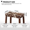 Luarisgur Bar Stool Covers Set of 2 Brown Cow Print