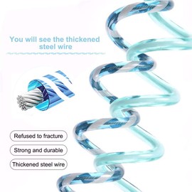 Kids Anti Lost Wrist Link, Children Wrist Traction Rope with Key Lock, Toddler Safety Harness Wrist Leash Baby Walking Wrist Strap, for Outdoor Activities, Travel & Shopping, 2 m/ 6.6 ft (Blue)