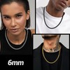 Stainless Steel Cuban Link Chain Necklace Trendy Women Men Jewelry