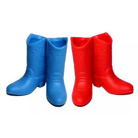 Lucore Home His & Her Americana Cowboy Boots Kids Toothbrush Holder Stand - 2pc Tumblers