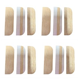 3.5 Inch Hinge Repair Plate Hinge Repair Kit Kitchen Cabinet Hinges Cabinet Door Hinge Door Hole Cover Plate Wooden Hinge Filler Plates, Hinge Blanks with Double Sided Tapes for Kitchen (12, 3.5inch)