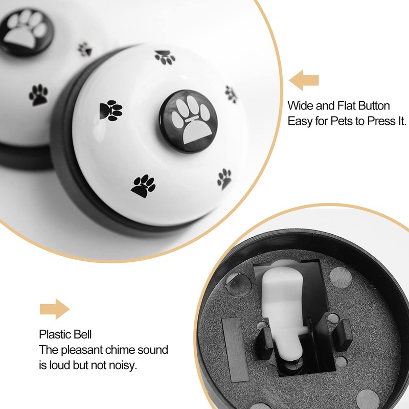 (2 Pack) Pet Doorbells, Proxima Direct Metal Bell Dog Training