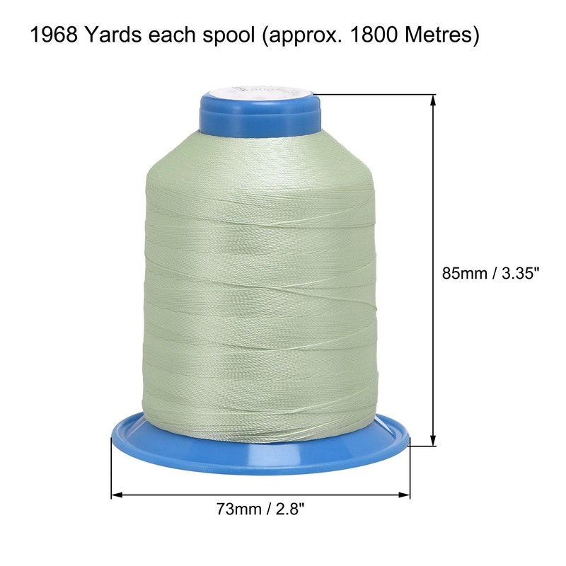 sourcing map Bonded Polyester Sewing Thread Extra Strong 1968 Yards