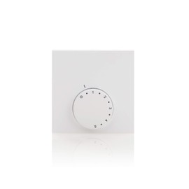 Möhlenhoff Alpha Regulator Direct Analogue 230 V 1-5 Scale - Room Temperature Controller - White - Elegant - Wired - Manual - Wall Mounted