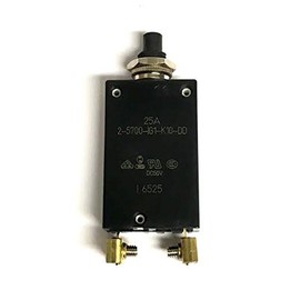 E-T-A Circuit Protection and Control 2-5700-IG1-K10-DD-25A, Circuit Breaker; Therm; Push; Cur-Rtg 55A; Panel; 1 Pole; Vol-Rtg 250/28VAC/VDC