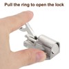sourcing map 3Pcs Spring Bounce Lock, Security Pull Ring Spring