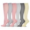 6 Paia Calze Compressione Graduata Donna, Calza Elastiche Traspiranti Gambaletti
