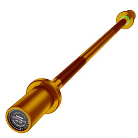 EVERYMATE Kids Barbell 5LB Beginner Mini Barbell Bar 4ft Weight Bar for Strength Training, for Youth Children Weightlifting, Straight Bar Weight Lifting (Golden)