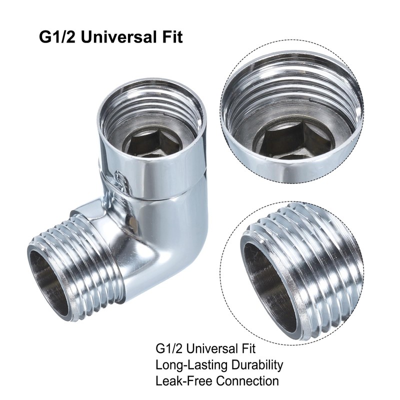 sourcing map Shower Shut Off Valve, G1/2 Brass Shower Flow
