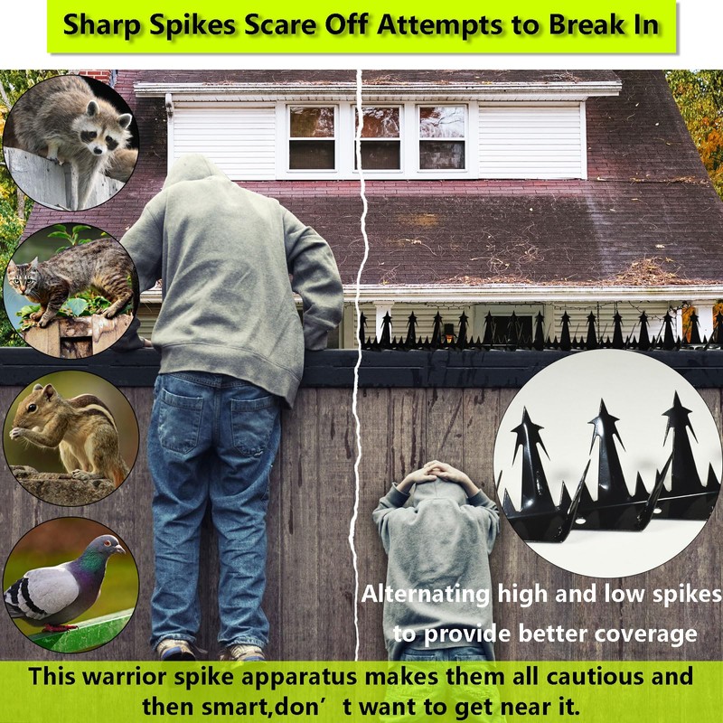 WHCDSTGJ Metal Anti Climb Spikes for Fences and Walls. Effectively