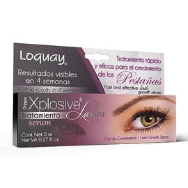 Loquay Tratamiento para fortalecer y alargar las pestañas Xplosive, Blanco, 5 ml