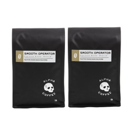 Alpha Coffee - Smooth Operator - 16 oz. Premium Espresso Blend - Gourmet Medium Roast Coffee | Veteran Owned - Specialty Small Batch Roasted Coffee | 100% Arabica Beans ((Pack of 2) Smooth Operator Whole Bean)