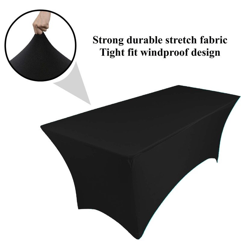 pod linen spandex stretch cover tablecloth for 6ft foot table