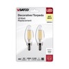 Satco S21820 4 Watt B11 LED Bulb, Clear, Candelabra Base,