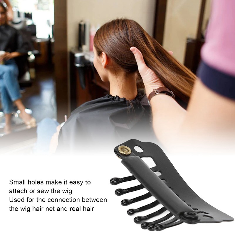 50pcs Hair Extension Clips Set Stainless Steel DIY 8 Teeth