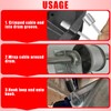 NAZOU 13.5FT Garage Door Cable Replacement 1/8 inch Vinyl Coated