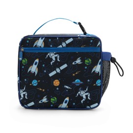 AOTM Insulated Lunch Bag Kids, Cute Small Cooler Bag for Boys Girls, Portable Waterproof Lunch Bag Bag, Thermal Lunch Bag for School/Picnic (Astronauts)