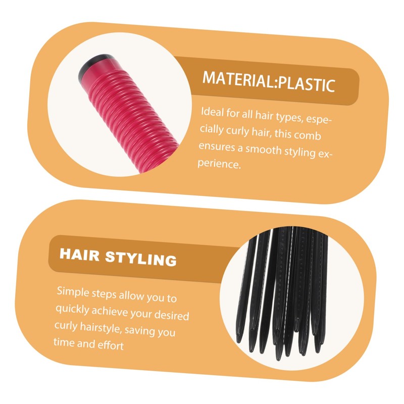 Gatuida Blow Drying Curling Comb Slip Hair Brush for Voluminous