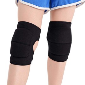 Kids Adjustable Non-Slip Knee Brace Thick SBR Padded Shockproof Knee Pads Sports Protective Knee Pads for Soccer Volleyball Cycling Tennis Dance Scooter Roller Skating