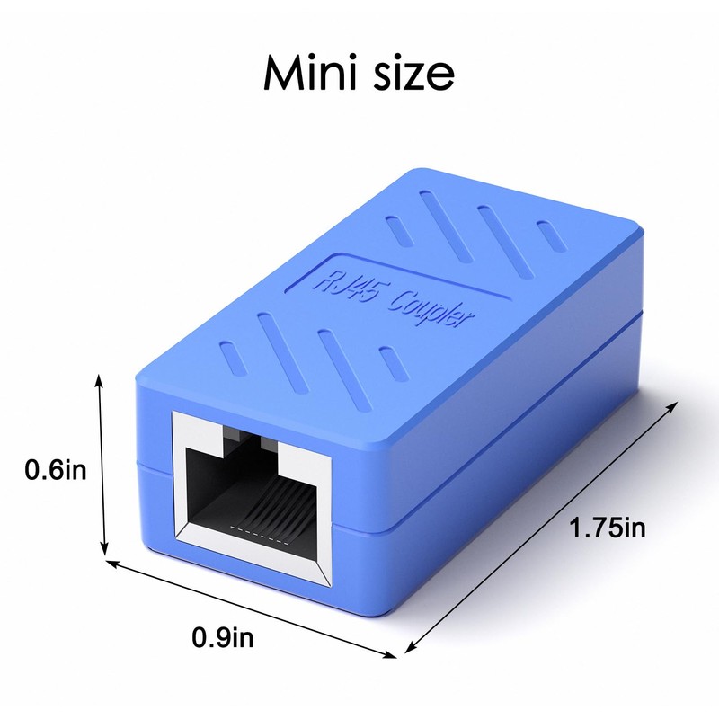 ZUZONG RJ45 Coupler Ethernet Extension Connector, Cat7 Cat6 Cat5e Ethernet