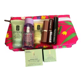 Clinique Makeup Remover Lipstick Mascara transform Deluxe Gift Set Plus bag 8X