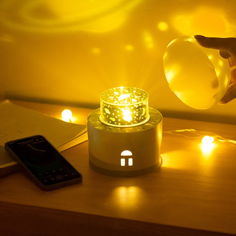 Star Night Light Projector Bedroom Night Light with Music Star