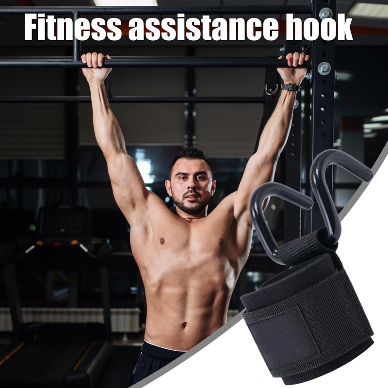 Wrist Hooks for Weightlifting | Multi-Functional Fitness Grip - Anti