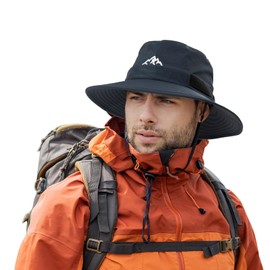 Comhats Waterproof Bucket Hat for Small Head, Outdoor Hat for Walking Golf Safari Fishing Hiking - Rain Hats - UPF 50+ Sun Hat Adjustable, Packable, Windproof M Navy