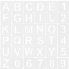 36pcs Letter Stencils, 4 Inch Reusable Plastic Letter Number Template