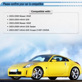 Gjhch Radiator Cooling Fan Compatible with 2003-2007 350Z 03-07 G35 Replace for 21487CD00A 21481CM30B 620-980