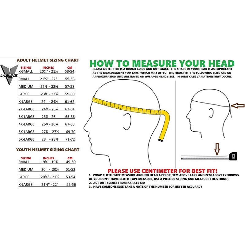 Vega Holeshot Full face Helmet (X-Small, Air Droid Red)