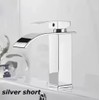 Black Waterfall Bathroom Faucet for Wash Basins – Short Deck-Mounted