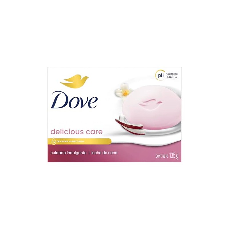 Jabón Dove Delicious Care Leche de Coco y Jazmín 135