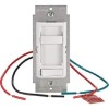 Leviton (2)-Leviton White Decora SureSlide Quiet Fan Speed Control 002-0661F-10W