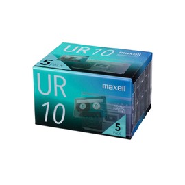 Maxell UR-10N 5P Recording Cassette Tape, 10 Minutes, 5 Rolls, UR Series