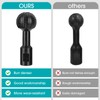 BLEKOO 2Pcs Sphere Rotary Burr with 5/8-11 Threads, Ball Gouge