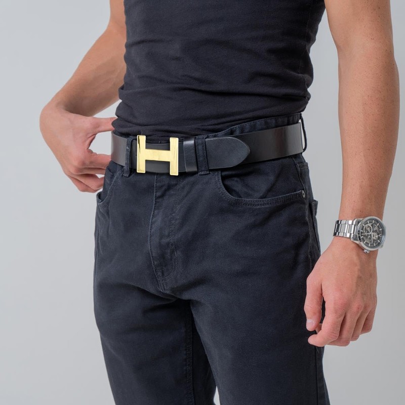 BELTINGER Henry Designer Belt Made of Full Cowhide Leather, 4