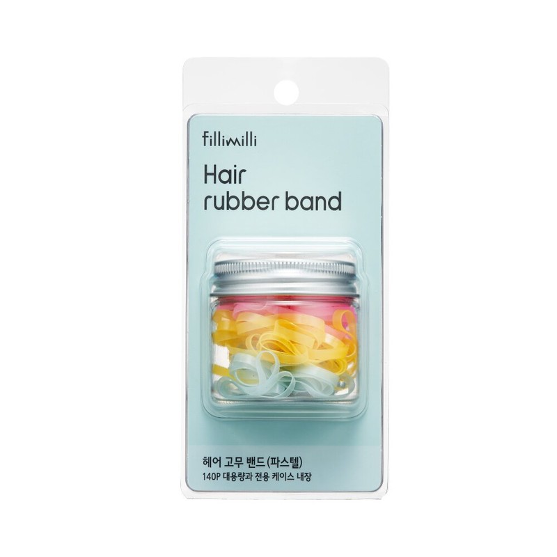 Fillimilli Hair Rubber Band (Black & Brown/Pastel) 140P - Black/Brown