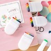 SmallCat 2 Rainbow Face Paint Sticks, Festival Makeup for Face,