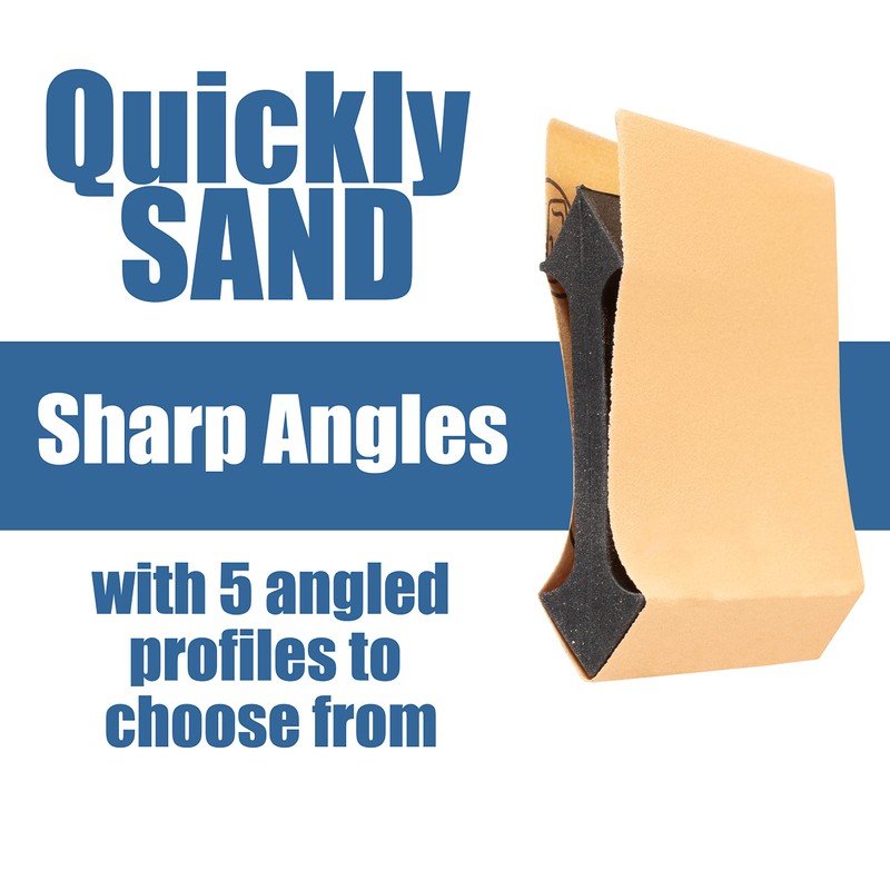 Fulton 21 Profile Contour Sanding Grips, Wood Sanding Detailer for