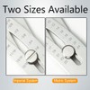 SEIWEI 2PCS Portable Precise Thread Size Checker Keychain, Bolt Size