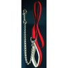 Equestrian Accessories Lead Rope with Chain Total Length 1.80 m Bordeaux