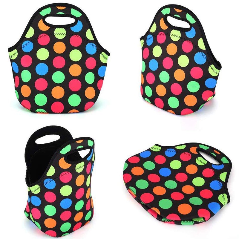 Insulated Neoprene Lunch Bag for Women,Men and Kids, Reusable Soft