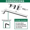 URDOGSL 24" Heavy Duty Cane Bolt Gate Drop Rod with