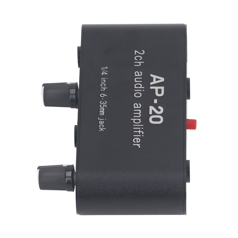 2CH Sound Amp Preamplifier Balanced Input 1/4in 6.5mm Gain Independent