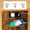 HOOBRO Side Table with Charging Station, Set of 2 End
