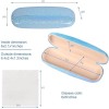 Joyberg Glasses Case, 2 Pack Eyeglass Case with Cleaning Cloth,