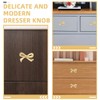 NUOBESTY Cabinet Handle, 2pcs Dresser Pulls Bowknot Cabinet Knobs Bow